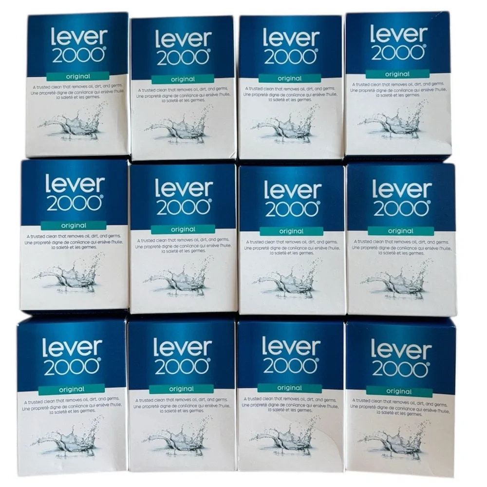 Lever 2000 Original Bar Soap Blue & White Package 3.75 Oz Bundle Lot Bonus Pack